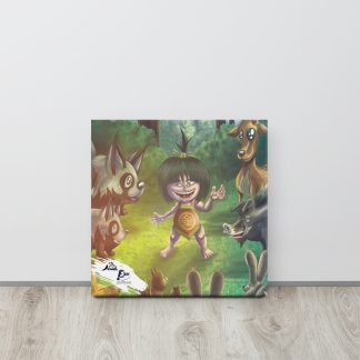 Toile imprimée - Kintarou et animaux